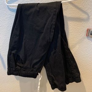 Black Cotton Joggers